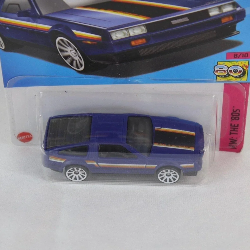 Hot Wheels Purple DMC Delorean Toy Car - NEW